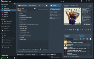 Mit einem Klick auf "Erfüllen..." beginnt Audials One damit die gewünschten Songs deines Lieblingsalbums zu suchen und aufzunehmen. Die fertigen Dateien erscheinen in der Wiedergabeliste von Audials auf der rechten Seite. Du kannst sie jetzt mit Audials abspielen oder sie einfach exportieren, indem du sie in den Windows Explorer oder eine andere Anwendung ziehst.