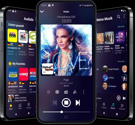 Audials Play for Android and iOS smartphones